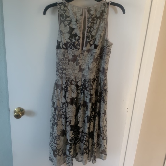 Nordstrom Eliza J taupe lace cocktail dress - Picture 5 of 5